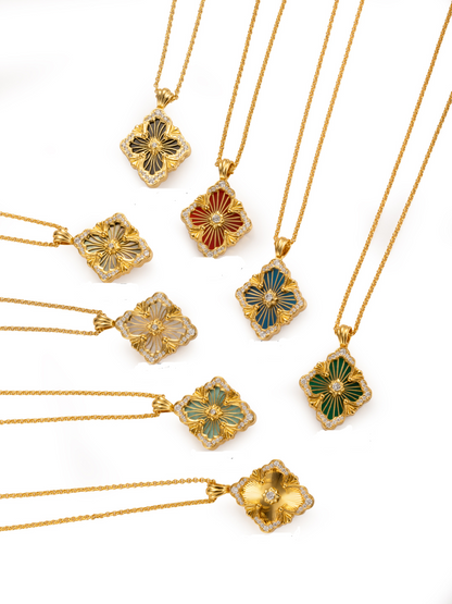 [⭐Hyrra Jewelry] B.C.L BIG SIZE  ENAMEL NECKLACE（Various colors）