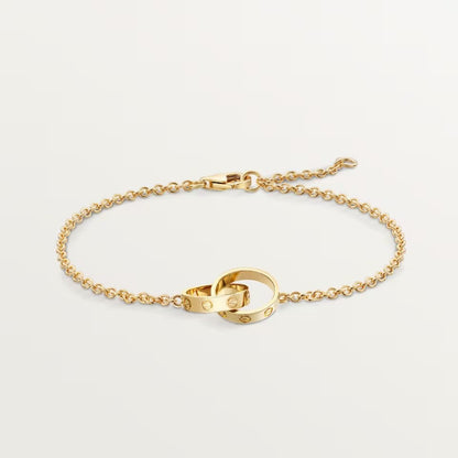 [⭐Hyrra Jewelry]LOVE BRACELET DOUBLE RING