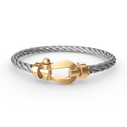 [⭐Hyrra Jewelry]FORCE LARGE HORSESHOE NO DIAMOND BRACELET GOLD
