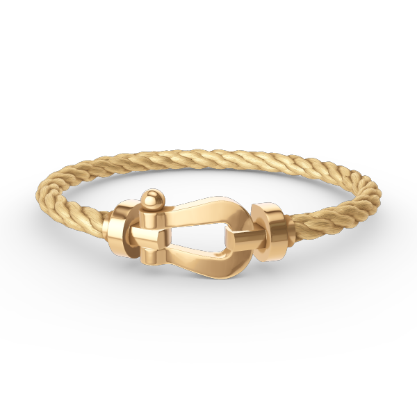 [⭐Hyrra Jewelry]FORCE LARGE HORSESHOE NO DIAMOND BRACELET GOLD