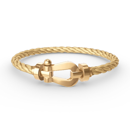 [⭐Hyrra Jewelry]FORCE LARGE HORSESHOE NO DIAMOND BRACELET GOLD