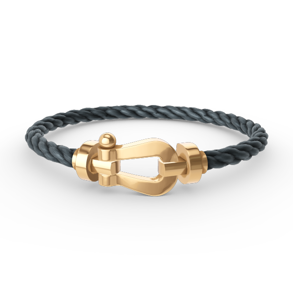 [⭐Hyrra Jewelry]FORCE LARGE HORSESHOE NO DIAMOND BRACELET GOLD