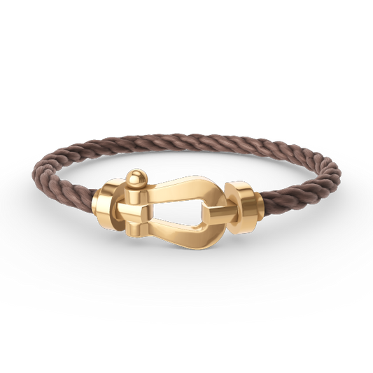 [⭐Hyrra Jewelry]FORCE LARGE HORSESHOE NO DIAMOND BRACELET GOLD