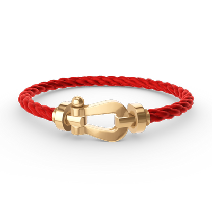 [⭐Hyrra Jewelry]FORCE LARGE HORSESHOE NO DIAMOND BRACELET GOLD