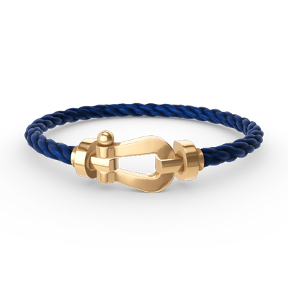 [⭐Hyrra Jewelry]FORCE LARGE HORSESHOE NO DIAMOND BRACELET GOLD