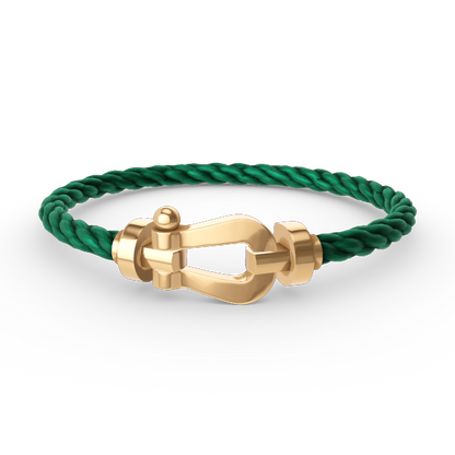 [⭐Hyrra Jewelry]FORCE LARGE HORSESHOE NO DIAMOND BRACELET GOLD