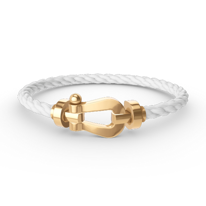[⭐Hyrra Jewelry]FORCE LARGE HORSESHOE NO DIAMOND BRACELET GOLD
