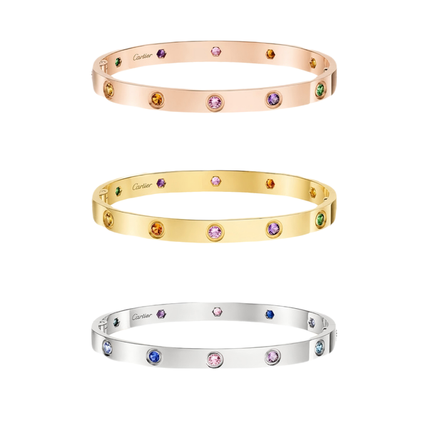 [⭐Hyrra Jewelry] 2026 RAINBOW LOVE BRACELET 6.1MM  10 DIAMONDS