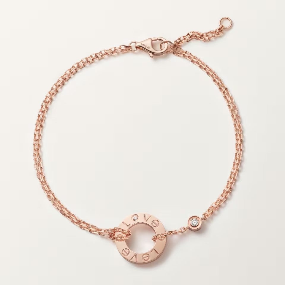 [⭐Hyrra Jewelry]LOVE BRACELET 2 DIAMOND