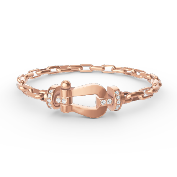 [⭐Hyrra Jewelry]FORCE LARGE HORSESHOE CLASP  METAL BRACELET