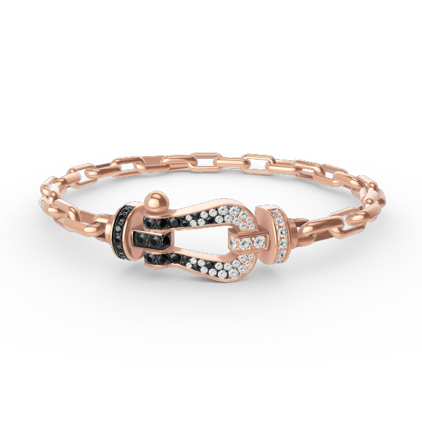[⭐Hyrra Jewelry]FORCE LARGE HORSESHOE CLASP  METAL BRACELET
