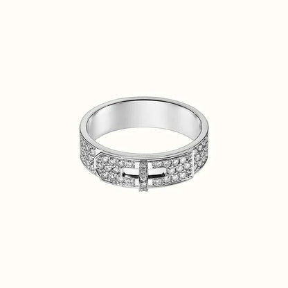 [⭐Hyrra Jewelry]KELLY SILVER DIAMOND RING