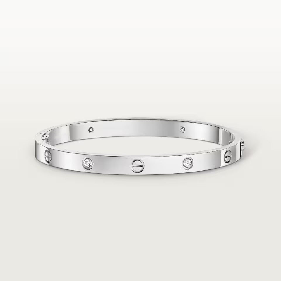 [⭐Hyrra Jewelry]LOVE BRACELET 4.8MM 4 DIAMONDS