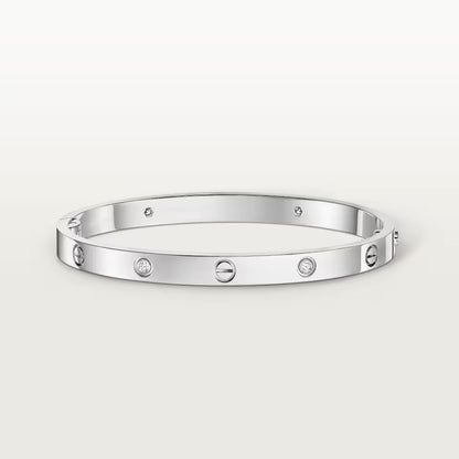 [⭐Hyrra Jewelry]LOVE BRACELET 4.8MM 4 DIAMONDS