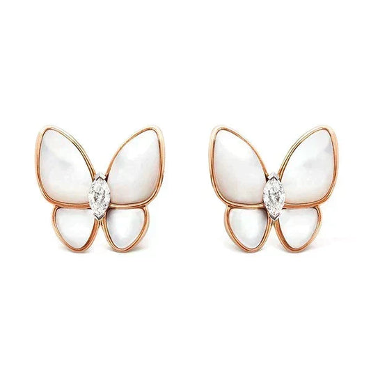 [⭐Hyrra Jewelry]BUTTERFLY MOP DIAMOND EARRINGS