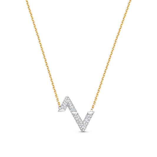 [⭐Hyrra Jewelry]VOLT SILVER DIAMOND PEDANT NECKLACE