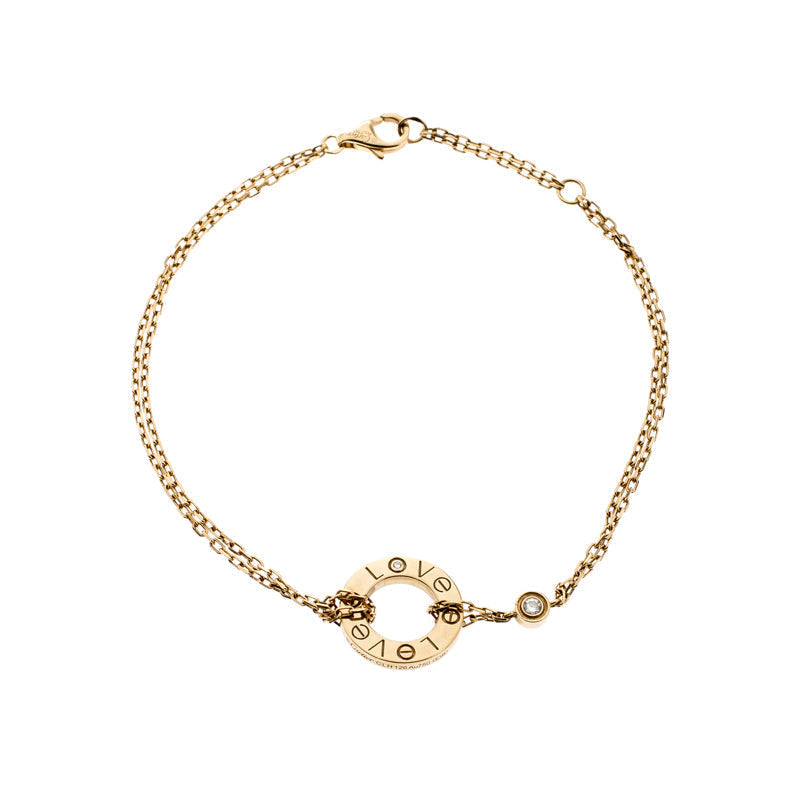 [⭐Hyrra Jewelry]LOVE BRACELET 2 DIAMOND
