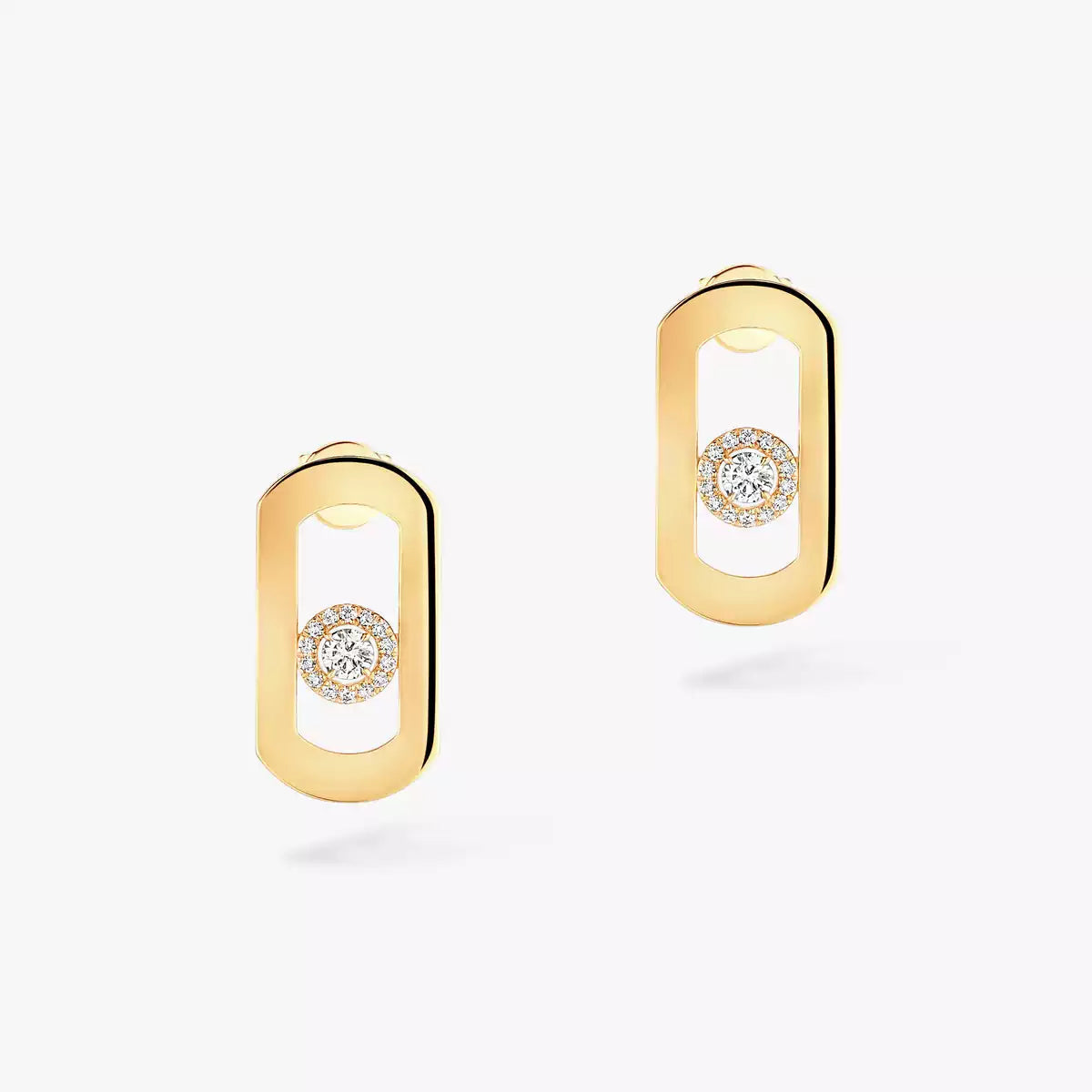 [⭐Hyrra Jewelry]So Move Diamond Earrings in Yellow Gold