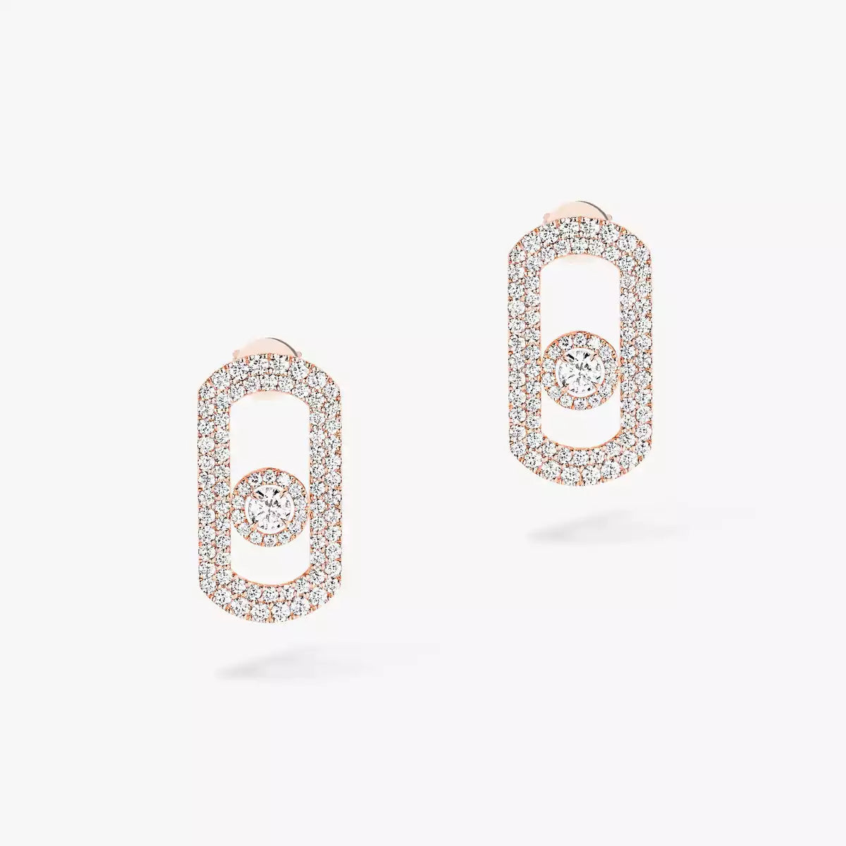 [⭐Hyrra Jewelry]So Move Pave_-Set Diamond Earrings in Silver