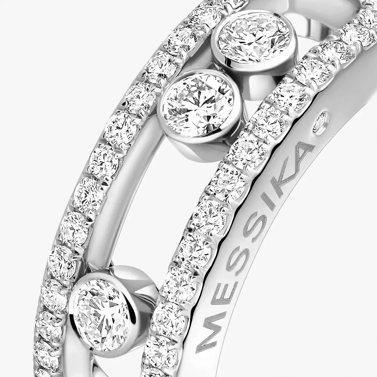 [⭐Hyrra Jewelry] Move Gold Diamond Pave_ Ring