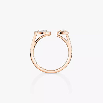 [⭐Hyrra Jewelry]My Twin Toi Gold Diamond Ring