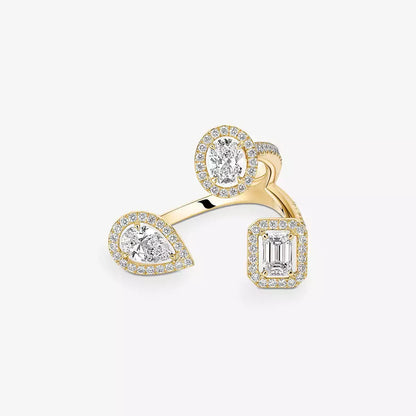 [[⭐Hyrra Jewelry] Diamond Ring 0,25ct My Twin Trilogy