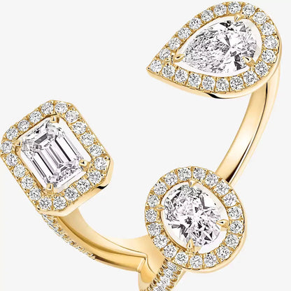 [[⭐Hyrra Jewelry] Diamond Ring 0,25ct My Twin Trilogy