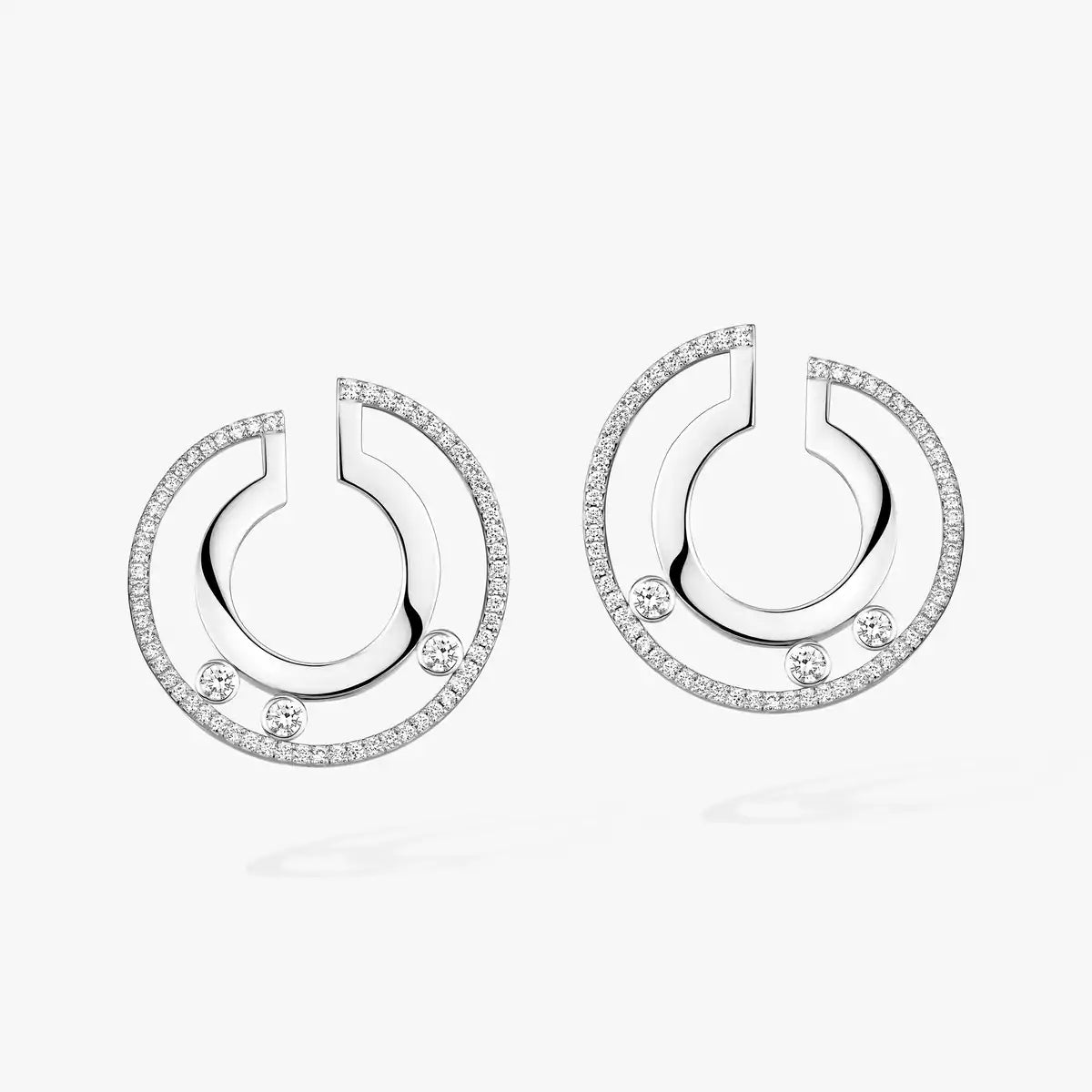 [⭐Hyrra Jewelry]Move Romane Small Diamond Hoop Earrings