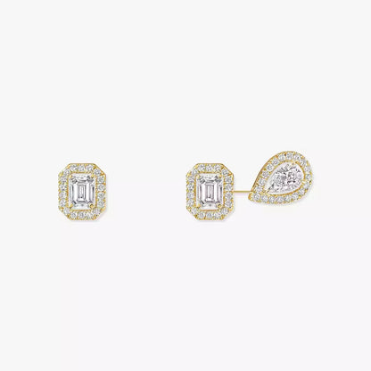 [⭐Hyrra Jewelry]Diamond Earrings 0,10ct My Twin 1+2