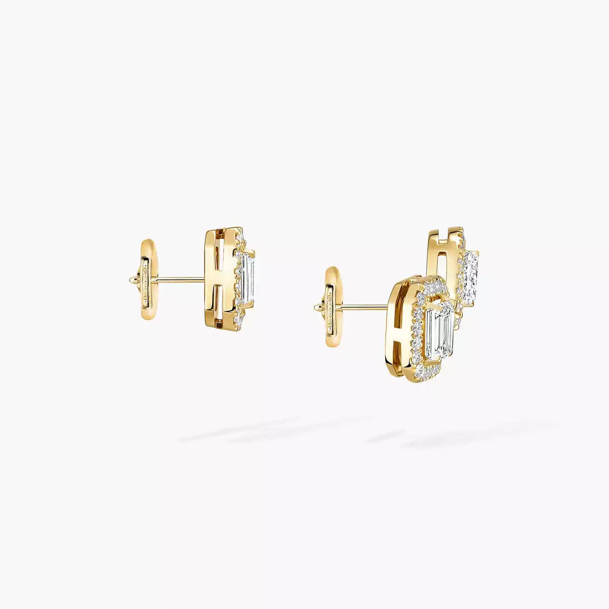 [⭐Hyrra Jewelry]Diamond Earrings 0,10ct My Twin 1+2