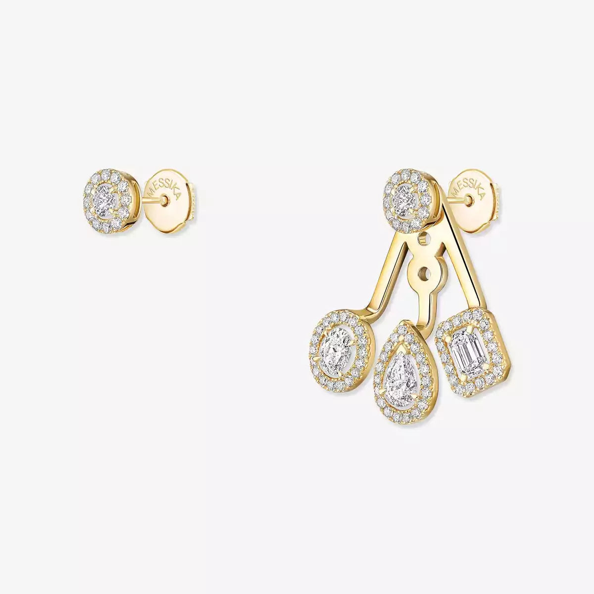 [⭐Hyrra Jewelry] My Twin Trio  Diamond Earrings