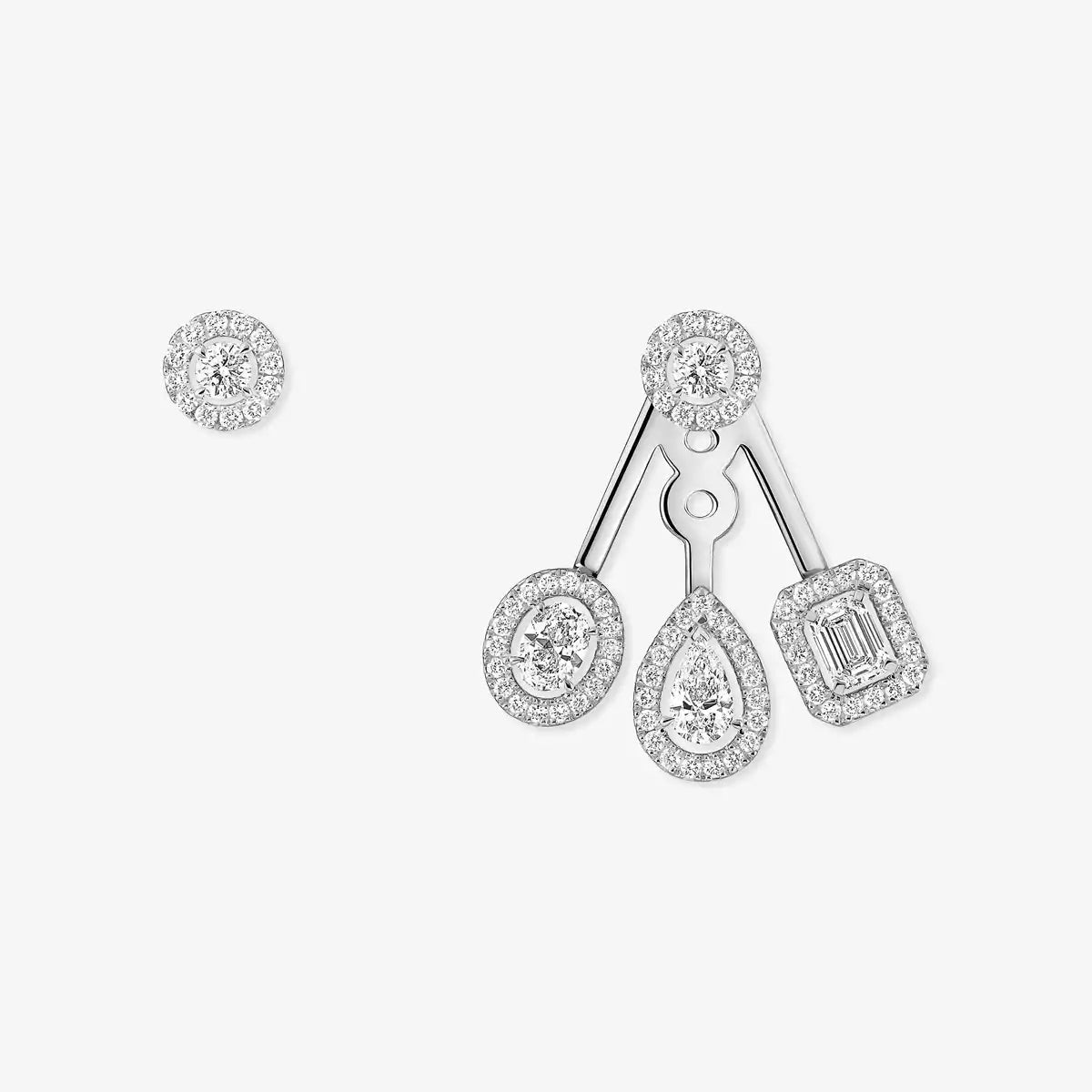 [⭐Hyrra Jewelry] My Twin Trio  Diamond Earrings
