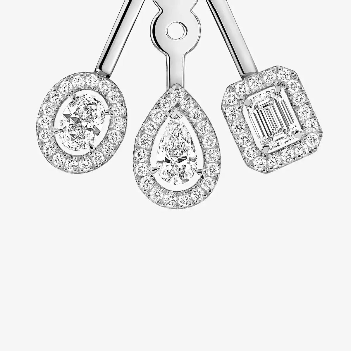 [⭐Hyrra Jewelry] My Twin Trio  Diamond Earrings