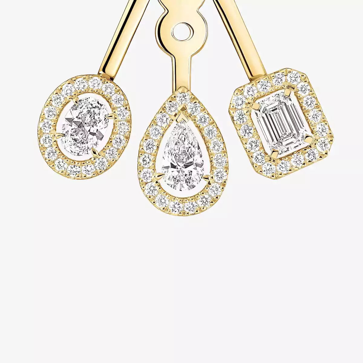 [⭐Hyrra Jewelry] My Twin Trio  Diamond Earrings