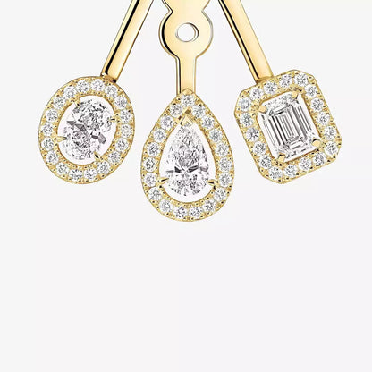 [⭐Hyrra Jewelry] My Twin Trio  Diamond Earrings