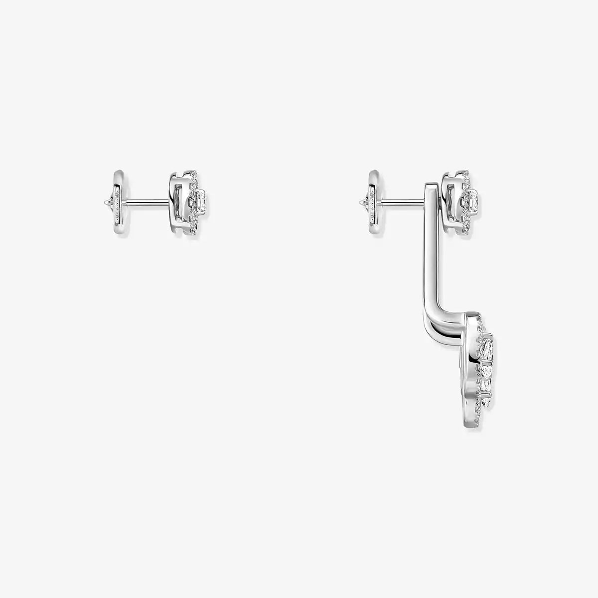 [⭐Hyrra Jewelry] My Twin Trio  Diamond Earrings