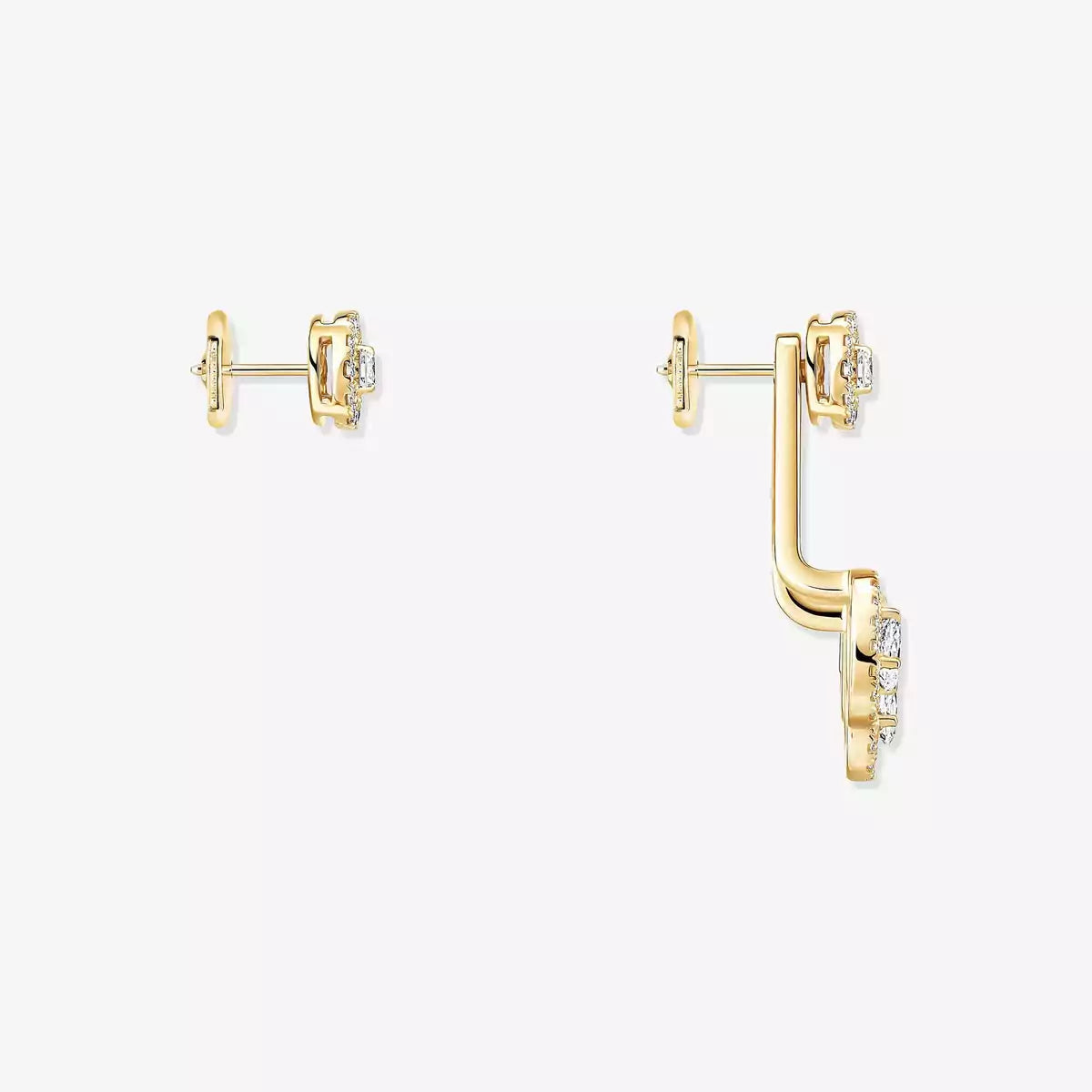 [⭐Hyrra Jewelry] My Twin Trio  Diamond Earrings