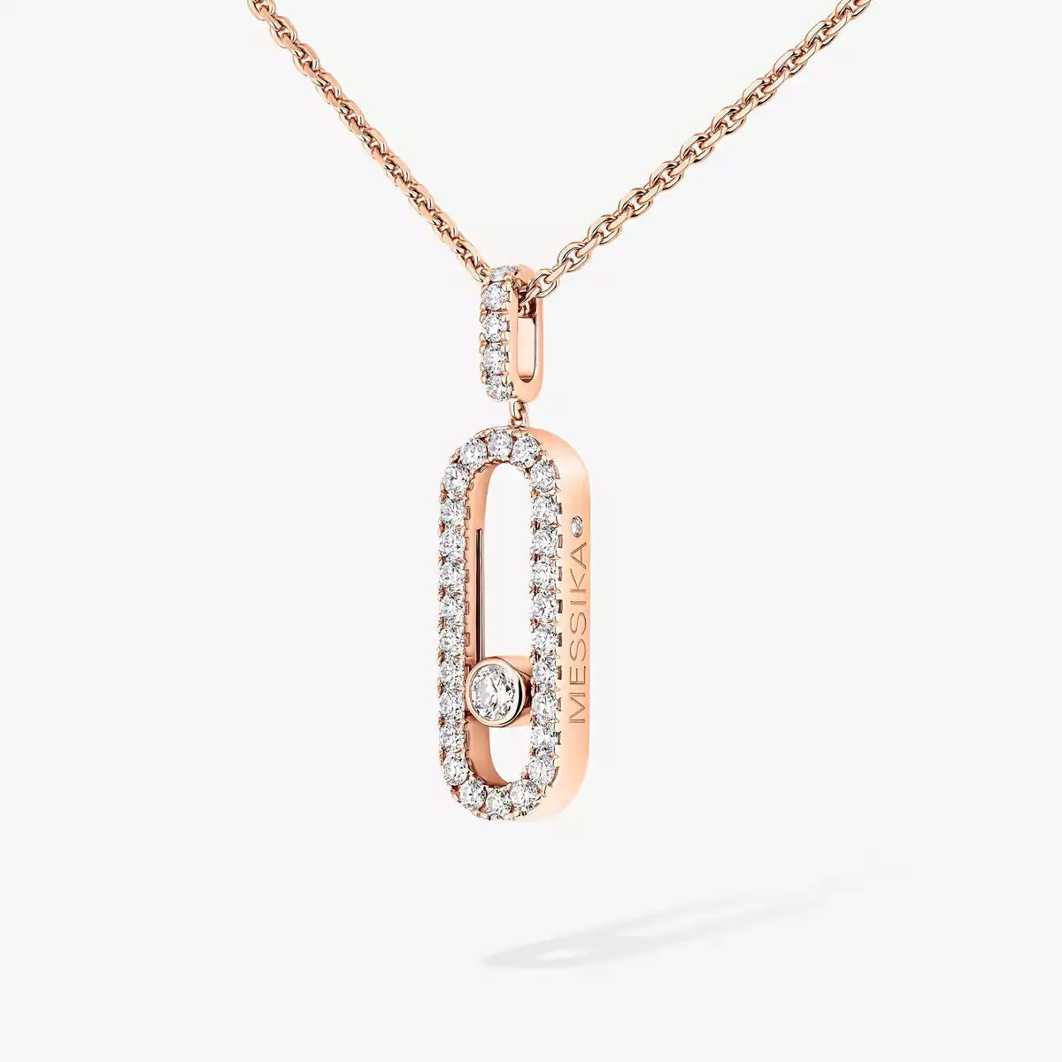 [⭐Hyrra Jewelry]Move Uno Diamond Necklace in Rose Gold