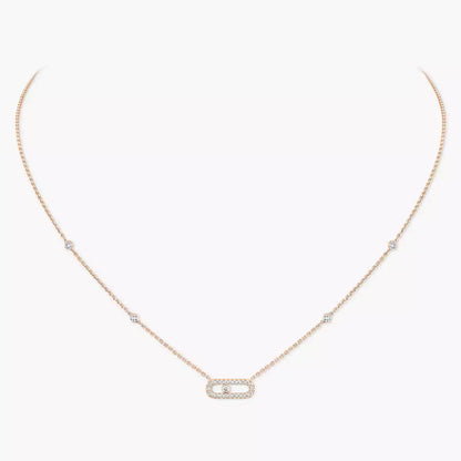 [⭐Hyrra Jewelry]Diamond Necklace Move Uno