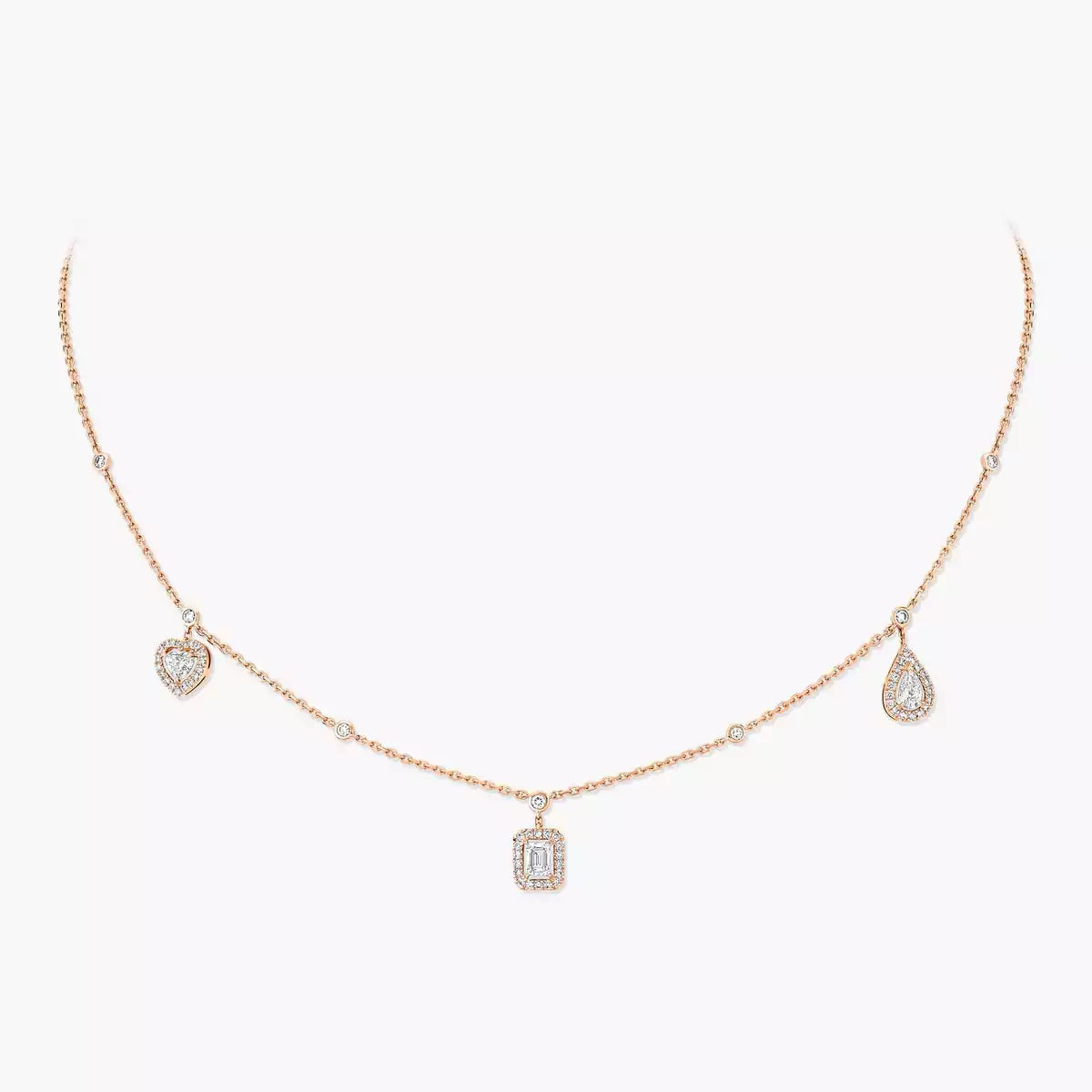 [⭐Hyrra Jewelry]My Twin Diamond Necklace in Silver