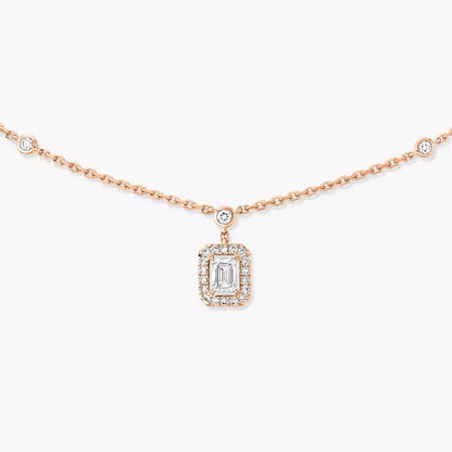 [⭐Hyrra Jewelry]My Twin Diamond Necklace in Silver