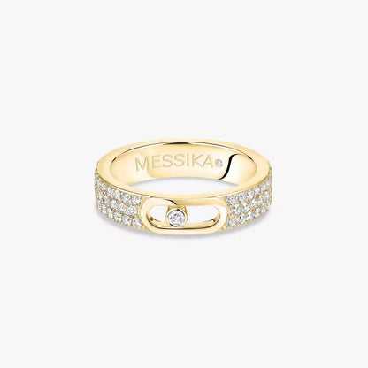 [⭐Hyrra Jewelry]Move Joaillerie Pave_ Diamond Wedding Ring