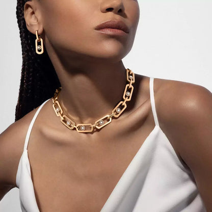 [⭐Hyrra Jewelry]So Move XL Diamond Pendant Earrings
