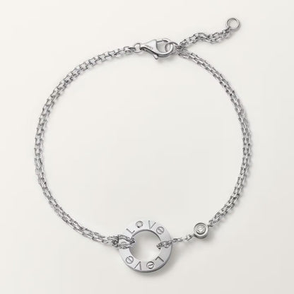 [⭐Hyrra Jewelry]LOVE BRACELET 2 DIAMOND