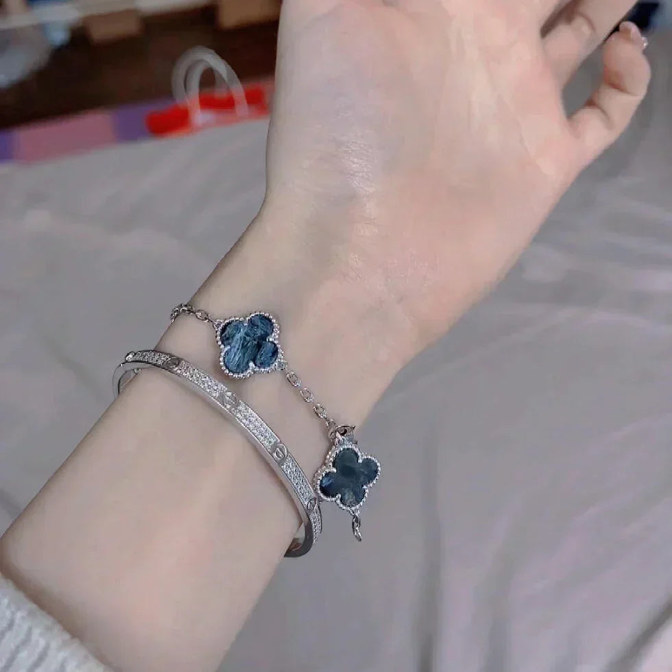 [⭐Hyrra Jewelry]CLOVER 5 MOTIF PIETERSITE BRACELET COLLECTION