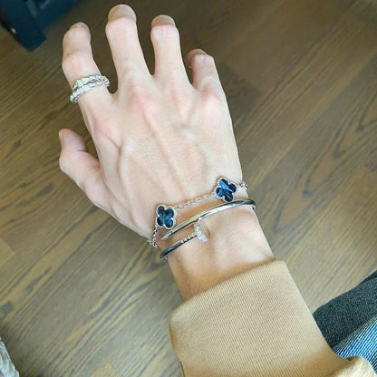 [⭐Hyrra Jewelry]CLOVER 5 MOTIF PIETERSITE BRACELET COLLECTION