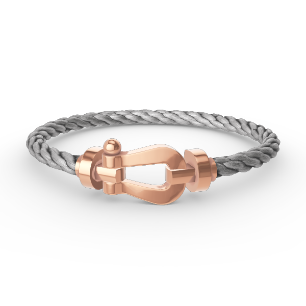 [⭐Hyrra Jewelry]FORCE LARGE HORSESHOE NO DIAMOND BRACELET ROSE GOLD
