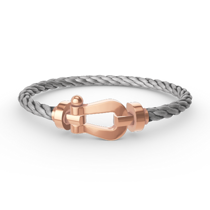 [⭐Hyrra Jewelry]FORCE LARGE HORSESHOE NO DIAMOND BRACELET ROSE GOLD