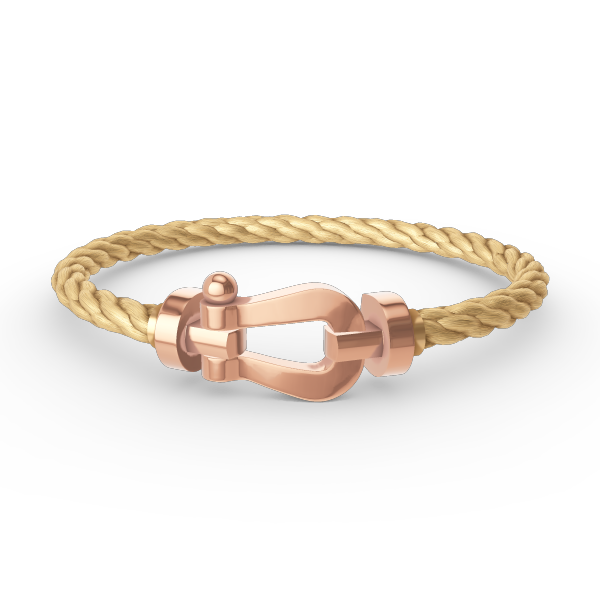 [⭐Hyrra Jewelry]FORCE LARGE HORSESHOE NO DIAMOND BRACELET ROSE GOLD