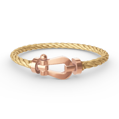 [⭐Hyrra Jewelry]FORCE LARGE HORSESHOE NO DIAMOND BRACELET ROSE GOLD